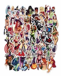 50pcslot Gothic Beauty Devil Demon Girls Pegatinas Sexy Graffiti Pegatinas para el equipaje de bricolaje Skateboard Bicycle Sticker5561395