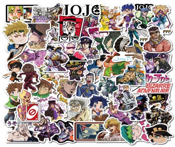 50pcslot Jojos Bizzare Adventure Stickers for Motorcycle Car Luggage ordinateur portable Réfrigérateur Skateboard Anime Notebook Diy Decal ST5513138