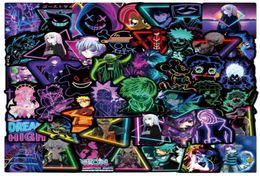 50PCSLOT Sticker néon mélange Anime My Hero Academia Graffiti Autocollants Car Ordinier Télogue Bélo