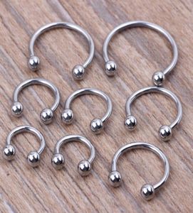 50 pcslot acier inoxydable nez corps Piercing bijoux nez anneau bijoux en plastique nez anneaux Piercings4432136