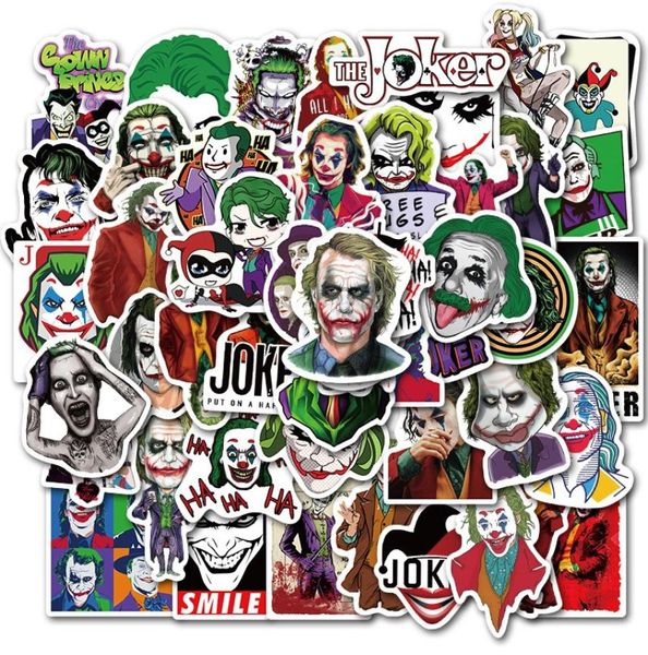 50PcsLot Le Joker Autocollant graffiti Autocollants pour BRICOLAGE Bagages Ordinateur Portable Planche À Roulettes Moto Vélo Stickers5079333