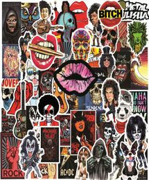 50PCSLot Vintege Rock en Roll Stickers Rock Band PunkRock Hip Hop Rap graffiti Sticker voor DIY Bagage Laptop Skateboard Motorcy1264656