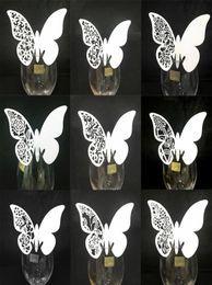 50 pcslot witte vlinder laser gesneden tafel merktje wijnglas naam place kaarten bruiloft verjaardag baby shower kerstfeestje benodigdheden y74716223