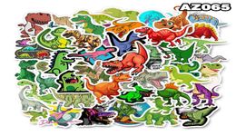 50pcSlot hele cartoon schattige dinosaurusstickers waterdichte noduplicate sticker voor kinderen speelgoed laptop bagage notebook auto decal9372235