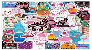 50 StuksLot Hele Beroemde Flamingo Stickers Waterdicht Noduplicate Flamingo Sticker Bagage Laptop Skateboard Decal Drop4745226