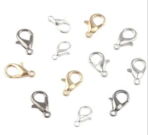 50pcslot fermoirs à crochets de homard en alliage de Zinc pour la fabrication de bijoux à la main collier à faire soi-même Bracelet chaîne résultats de bijoux accessoires 1172474