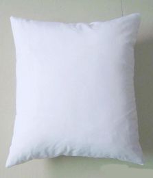 50pcslotplain blanc bricolage vierge sublimation couvercle d'oreiller en poly couvercle d'oreiller 150gsm 40 cm