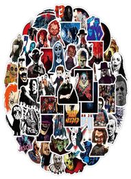 50pcspack Horror Movies Group Graffiti Stickers for Notebook Motorcycle Skateboard ordinateur mobile Phone Cartoon Toy Toy Box287G242D7239105