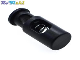 50pcspack Plastic Cordr Lock Stopper Cylindre Barreau Clip à bascule pour accessoires de vêtements2503072