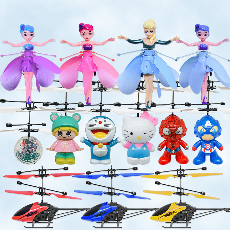 Yeni jest algılama sensörleri ile endüktif uçaklar mini uçan oyuncak helikopter levitasyon kızlar dans oyuncak