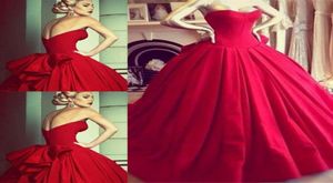 50s geïnspireerde vintage stijl baljurk prom jurken lieverd ruches satijn sexy backless dames formele jurken avondkleding op maat m8846092