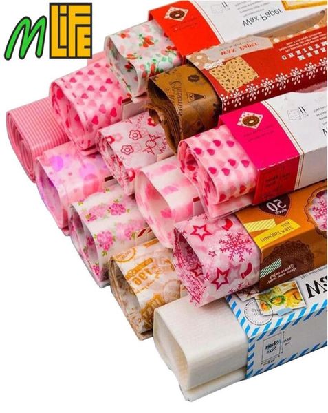 50 hojas de papel encerado de 21825cm, papel para envolver alimentos, papel para hornear, papel para envolver jabón, hojas para sándwich de alimentos, suministros para eventos de fiesta, 4974338