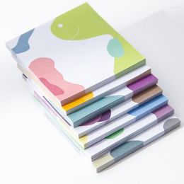 50sheets Kawaii Cow Patterned Notepad Sketchbook Aesthetic Stationery Leveringen Office Accessories for Desk Sticky Notes