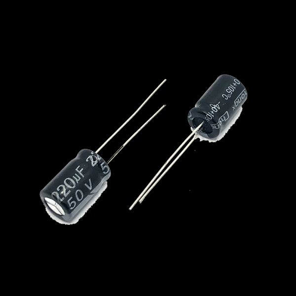 50V220UF 8x16 mm Alta frecuencia y baja resistencia 50V 220UF 8x12 mm Capacitor electrolítico de aluminio 220MF 220MFD 50WV 50VDC