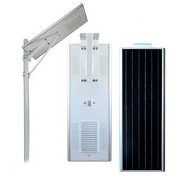 50W 100W Solar Street Light Lighting Outdoor Iluminable IP65 Aleación de aluminio Design Integrated Radar Sensor218b