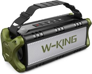 50W Bluetooth-luidspreker W-King IPX6 Waterdichte Wireless Outdoor Draagbare, TF-kaart ingeschakeld, TWS, DSP, NFC, Krachtige Rijke Bass Luid Stereo Ingebouwde 10000 MAH Batterij Bank