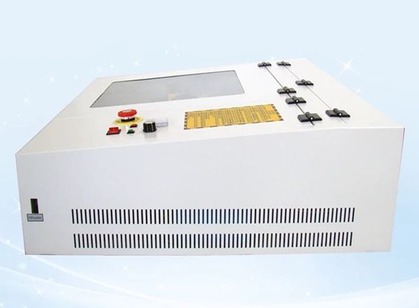 Máquina de grabado láser CO2 de 50W, 400x400mm, 440 con riel de guía interior cuadrado para manualidades o regalos DIY