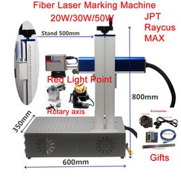 Machine de marquage Laser à Fiber JPT 50W 30W MAX, gravure sur métal 20W Raycus, graveur de bijoux, carte, argent, or, Machine de découpe d'acier