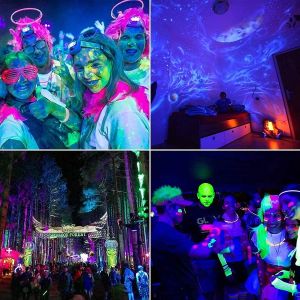 50W UV Black Light IP65 étanche étanche Blacklight Black For Glow Party Dance DJ Disco Bar Body Paint Fluorescent Affiche Purple Lampe