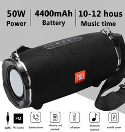 Haut-parleur Bluetooth sans fil 50W, caisson de basses Portable pour l'extérieur, barre de son stéréo 3D, batterie 4000mAh, musique 48 heures FM aux TF 206342116