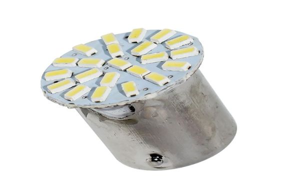 50X 1156 P21W BA15S R10W R5W G18 22 SMD 3014 LED luz de circulación diurna para coche bombillas indicadoras laterales traseras lámpara de estacionamiento 12V White5706389