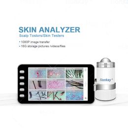 50x-200x Skin Hair Analyzer 10 miljoen pixels digitale microscoop vergrootglas gezichtshuid analyse follikel hoofdhuiddetector