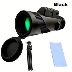 Telescopio monocular 50x60, monocular con zoom HD, portátil, impermeable, a prueba de niebla con trípode para observación de aves, caza, viajes, vida silvestre, paisaje