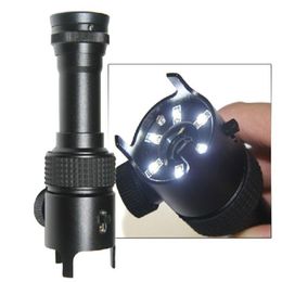 Livraison gratuite 50X LED Loupe éclairée Microscope de poche Loupe Émeraude Jade Identification avec lampes Échelle de mesure Graticule 00 Rtoi