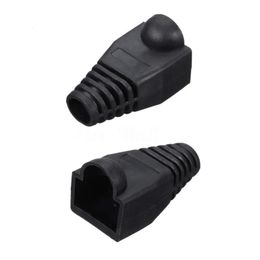 Cabeza de enchufe de tapa de arranque de plástico 50x para RJ45 Cat5/6 Network de conector modular de cable