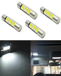 50X blanco 35050SMD 29mm 6641 bombillas LED de adorno estilo fusible para luces de espejo de tocador de coche lámparas de visera de repuesto 8578181