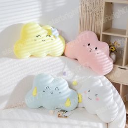 50x35cm adorable nube colorida almohada de peluche suave decoración linda cielo nube cojín muñecos de peluche Kawaii juguetes de peluche para regalo de niñas