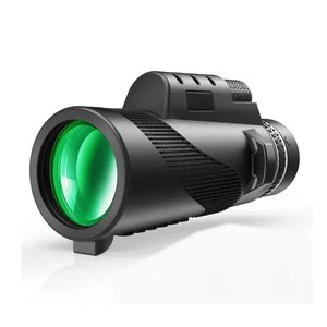 Monocular 50X60-HD con soporte para teléfono inteligente y trípode, telescopio monocular bifocal, para observación de aves, caza, senderismo