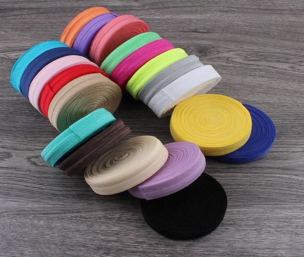 50yardslot 58quot 15 mm 20Colors brillant solide pliant sur ruban élastique ennemi pour les enfants ponds élastiques