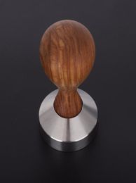 51 53 58 mm Rosewood handvat Koffie Toepassable Espresso Poeder Platte Hammer Koffie Smoeien Groor Grinder Espresso Barista Tool T2593932