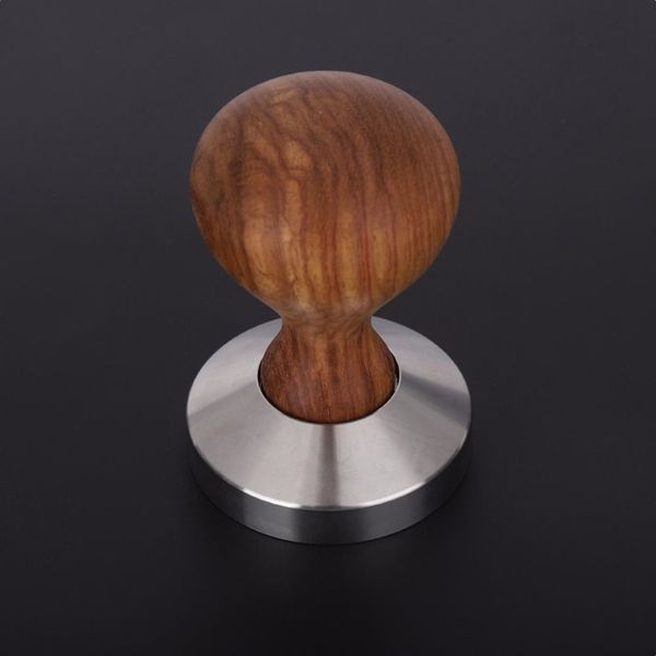 51 53 58 mm manipulador de palestería Tamper de café Espresso Polvo Presiona plana Martillo Tamper de café Grind Grinder Espresso Barista Herramienta T2197