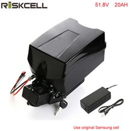 51.8V 1500W Elektrische fietsbatterij 52V 20AH EBIKE LITHIUM BATTERIJ MET OLGER + FROG CASE VOOR SAMSUNG CELL