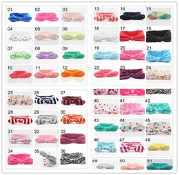 51 couleurs Noël Bohème Bandeaux Zigzag coton fille bébé arc Bandeau Vague point Turban Tête Wrap ed Noeud bande Bandana7111616