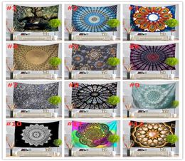51 Design Mandala Tapestry mur suspendu mural yoga tapis de plage serviette de couverture couverture de couverture de canapé de fête