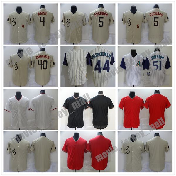 51 Randy Johnson New Baseball Jersey Alek Thomas Paul Goldschmidt Madison Bumgarner Maillot cousu vierge