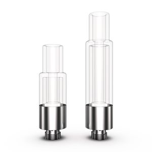 510 réservoir de vaporisateur jetable en céramique d'atomiseur de remplissage de fond en verre complet cartouche de 0.5ML 1ML avec trous d'admission de 2*2.2mm