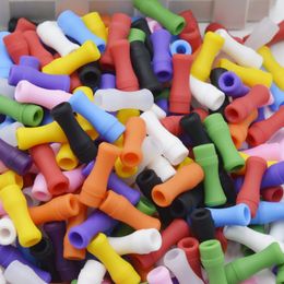 510 siliconen mondstukhoes druppeltip kleurrijke siliconen testdoppen rubberen korte testtips testerdop met enkel pakket op voorraad
