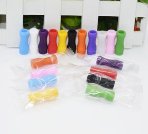 Tapa de boquilla de silicona 510, punta de goteo desechable, tapas de prueba de silicona coloridas, puntas de prueba cortas de goma, tapa de probador