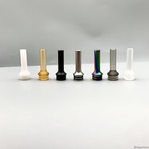 Embout d'égouttement en acier inoxydable 510, métal, plastique, acrylique, embout Long, arc-en-ciel, argent, noir, pour réservoir 510, 7 couleurs