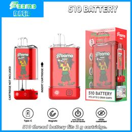 510 fil Batterry Feemo Magic 650mah E Cigarette vape Pen Box batteries batterie de préchauffage pour atomiseurs cartouches kit de batterie vape