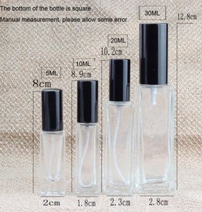 5102030 ml Perfume Papées de pulvérisation Refipillable Bouteille d'atomizer vide VIDE VIDE CONTUSTION COSMETIQUE CONTERNEUR PERFUME VTKY21377563256