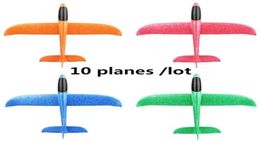 510pcslot Material de espuma Avión de lanzamiento manual planeador al aire libre Children039s regalo modelo de juguete 48 Cm divertido helicóptero juguetes 2109251503868