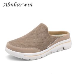 514 mesh slip half zomer op schoenen mannen vrouwen slippers lichtgewicht comfortabel ademende grote size 47 48 voor drop 230520 463 pers