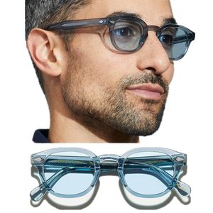 Nieuwe kleur Johnny Depp getinte zonnebril UV400 mode newyork hipster bril retro vintage ontwerp mannen vrouwen voor recept bril fullset case