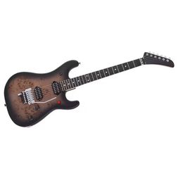 Guitares électriques Deluxe Poplar Burl Black Burst Guitar série 5150