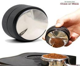 51mm 58mm 304 RVS Koffie Sabotage Filter Koffie Distributie Tool Koffie Poeder Hamer Leveler Past voor Filterhouder T201560896